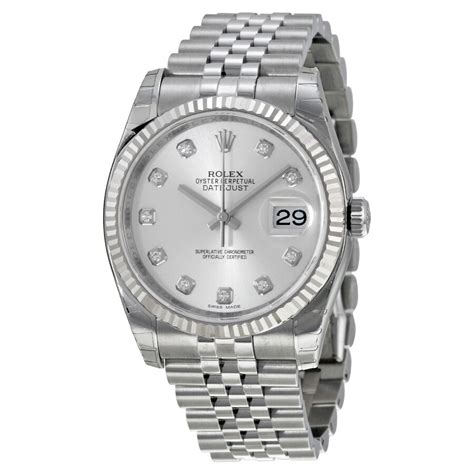 rolex silver mens watch|used rolex silver watches.